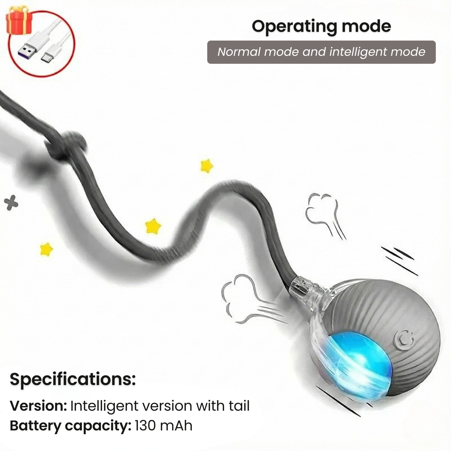 Peacock Vibe | Smart ball for pets 